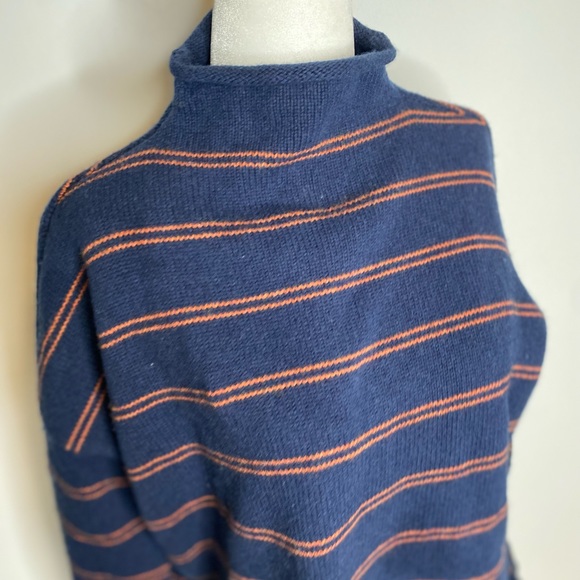 Madewell Striped Glenmoor Mockneck Sweater Wool - Picture 6 of 10